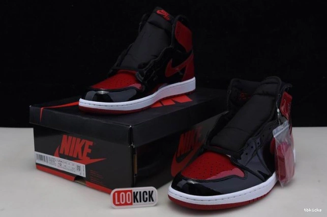 Cheap TBK Patent 1 Air OG Bred 555088-063 Jordan High 0702